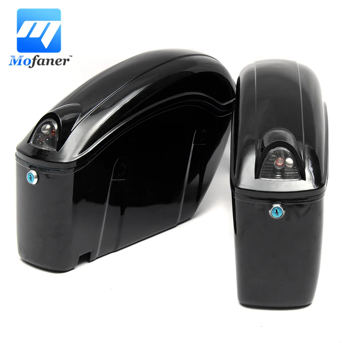 

Mofaner 1 Pair Motorcycle Saddle Bags Retro Waterproof Motorbike Tail Rear Bags Large Capacity Tool Bag For Harley-Davidson