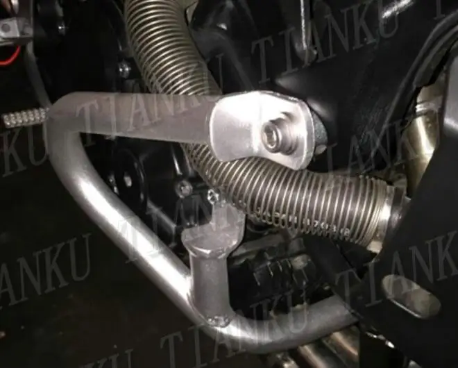 Серебристая металлическая защита двигателя мотоцикла для Suzuki GSR 400 GSR600|Бамперы и
