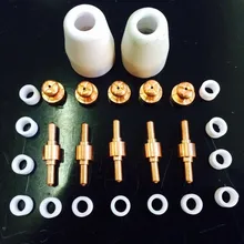 80 шт/30/40/50A PT31 воздушно-плазменной резки наконечник фонаря запасные расходные материалы электроды из cut40 cut30 cut50 CT520 520TSC