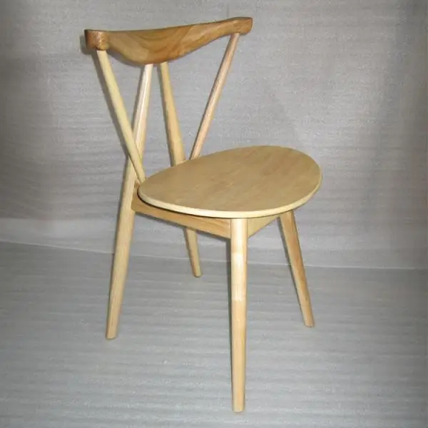 Мебель для столовой, стул из цельного дерева, обеденный стул из дерева, стул знаменитого дизайна, минималистичный современный обеденный стул - Цвет: natural