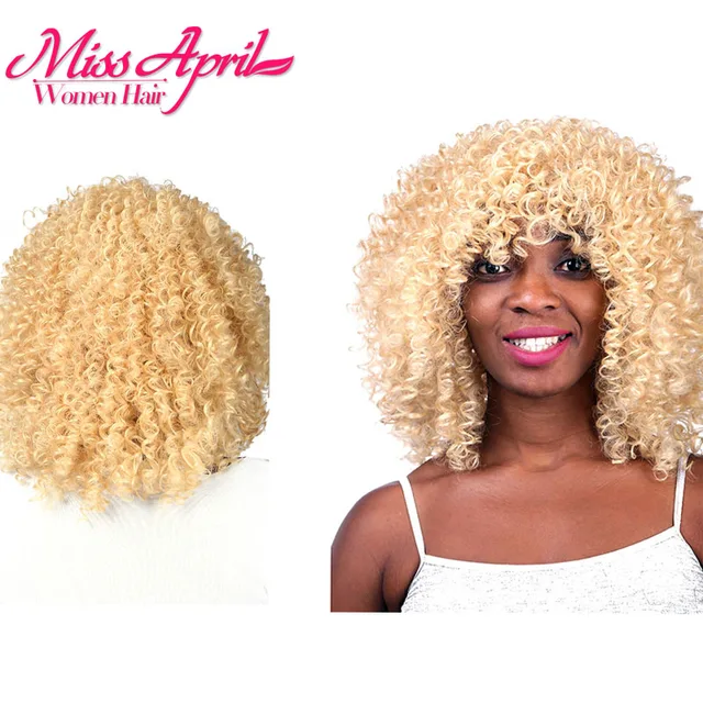 Cheap Good Quality Strawberry Blonde Wigs For Black Women Short Curly
