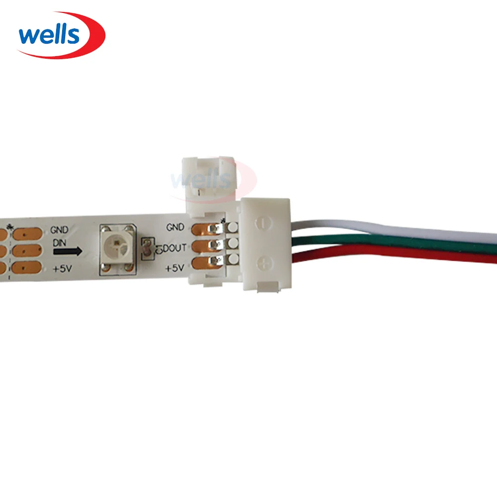 5-100 шт. светодиодный разъем 2pin 3pin 4pin 5pin соединительный кабель с разъемом кабеля для WS2811 WS2812B 5050 RGB/RGBW светодиодный полосы светильник
