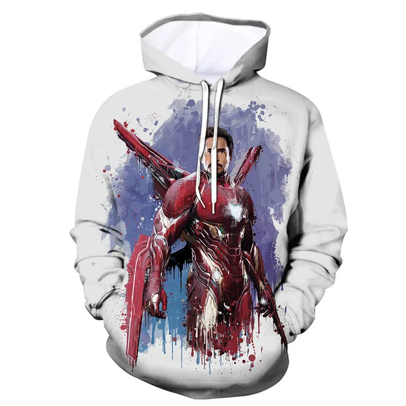 Drop shipping Avengers movie Superhero 3D Hoodies 2019 Newest Avengers Endgame 3D Print Unisex Hip Hop Style Hot Sale Hoodies