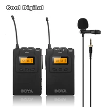 BOYA by-wm6 UHF Беспроводной микрофон Системы всенаправленный петличный микрофон для eng EFP DV DSLR