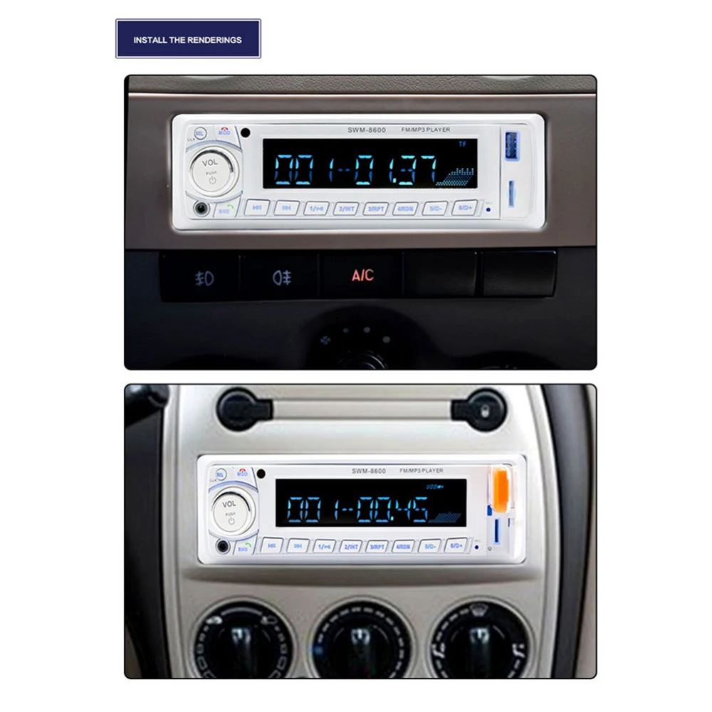 Podofo Авторадио 1 Din автомагнитола 12 В аудио стерео Bluetooth MP3 радио плеер fm-радио Coche Autoestereo USB/SD Пульт дистанционного управления