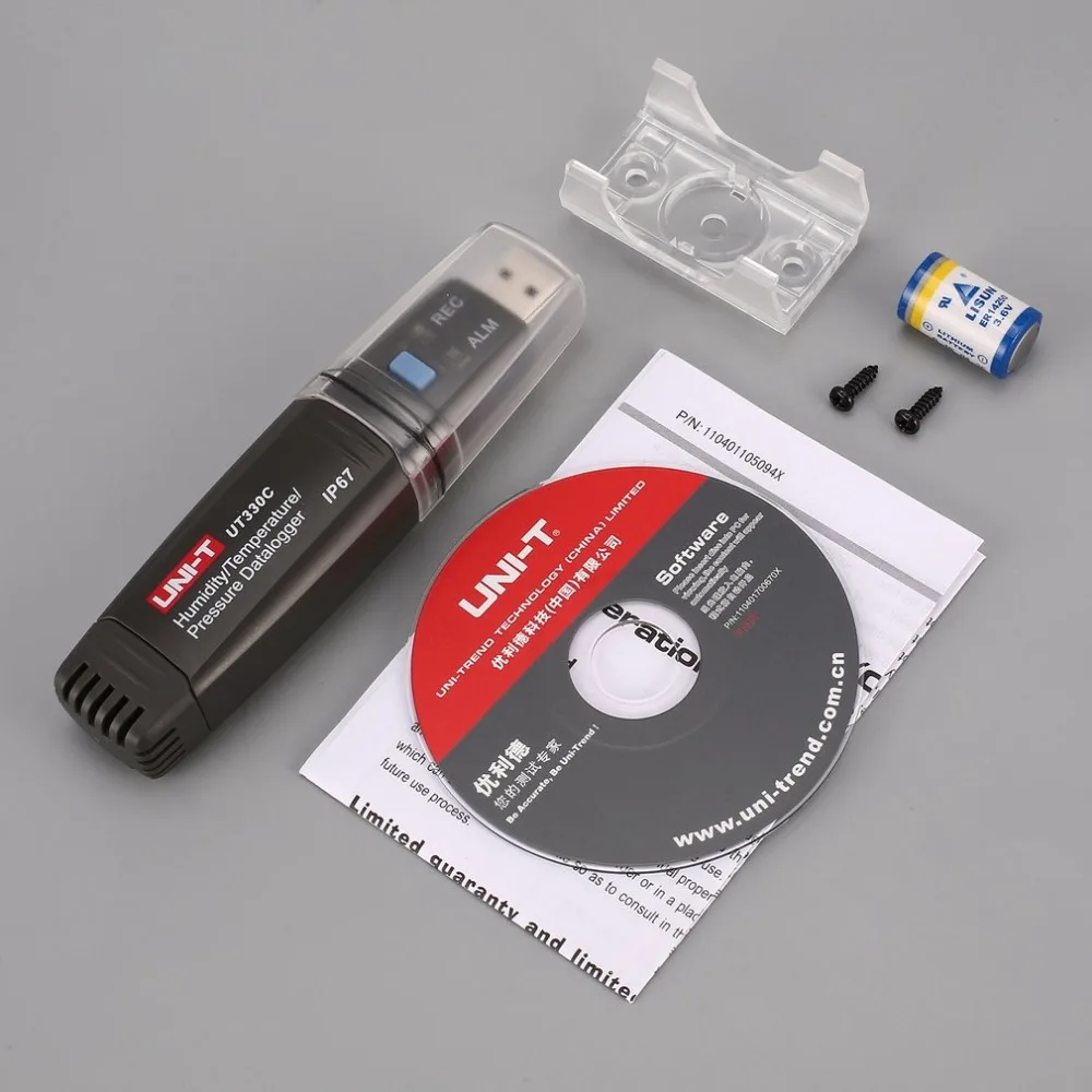 UNI-T UT330C USB Temperature Humidity Barometric Pressure Recorder TEMP/RH Data Logger Thermometer Hygrometer Tester -40-80C UNI-T UT330C USB Temperature Humidity Barometric Pressure Recorder TEMP/RH Data Logger Thermometer Hygrometer Tester -40-80C