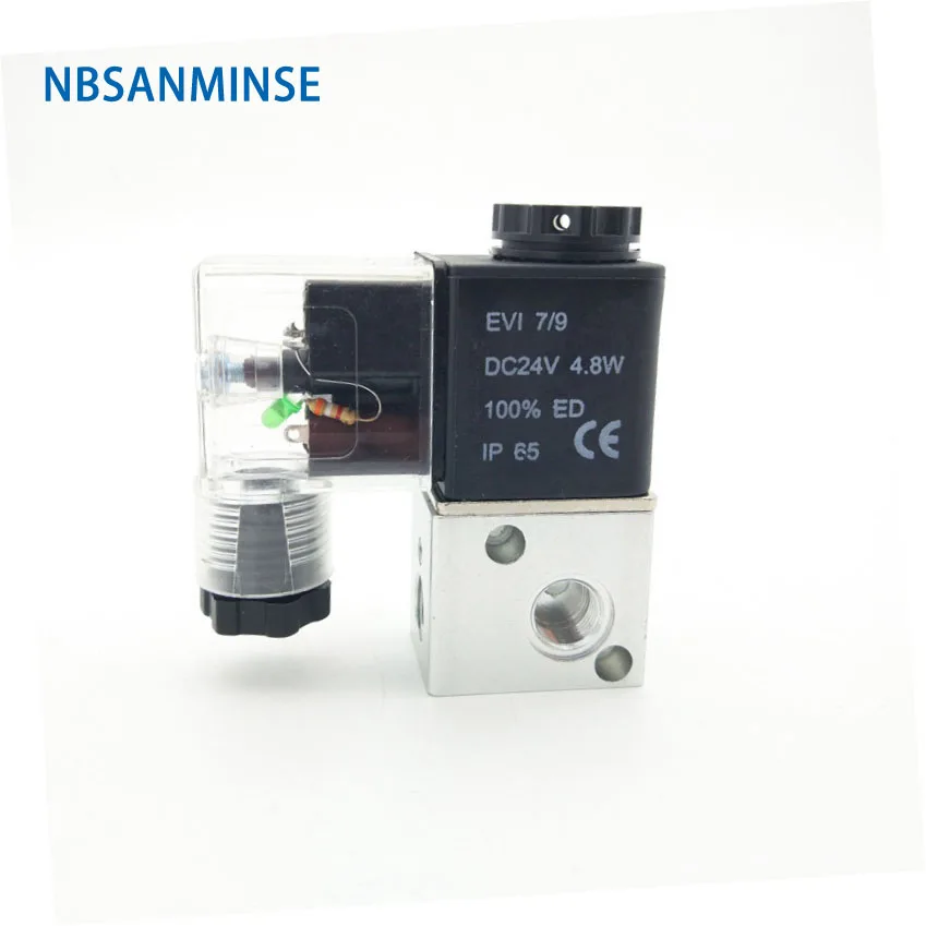 Электромагнитный клапан Air 3 Way 2 polision M5 G 1/8 AirTAC в 1 M5/06 нормально закрытый