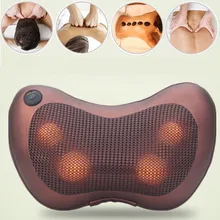 Massager Pillow Car & Home Vibrating Infrared Heating Massage Pillow Neck Cervical Traction Pain Relief Relax Massage Cushion S therapy neck pillow hot jade electric body massage stress pain relief relax cushion for sale