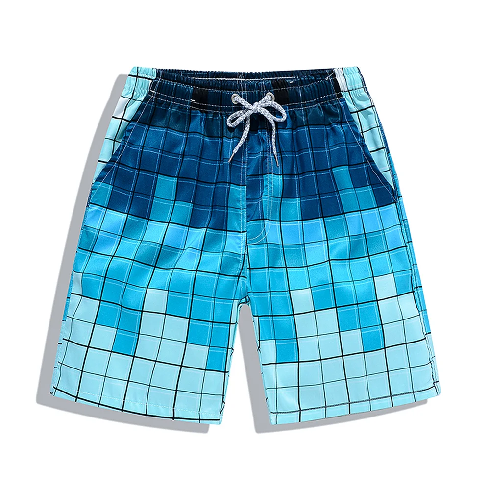 Модные купальные трусы для мужчин летние быстросохнущие пляжные плавательные шорты для серфинга новые спортивные праздничные шорты для