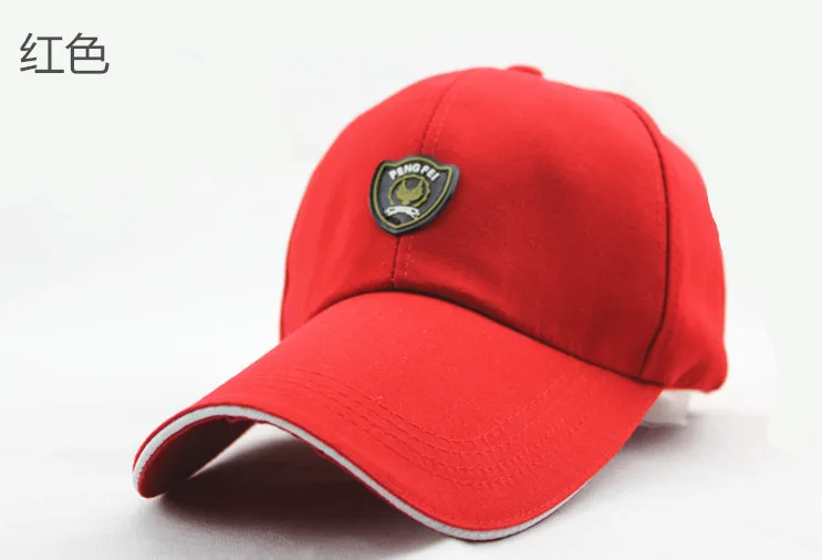 Модная мужская и женская кожаная бейсбольная кепка с лейблом, кепка для улицы, мужская бейсбольная Кепка для отдыха - Цвет: red