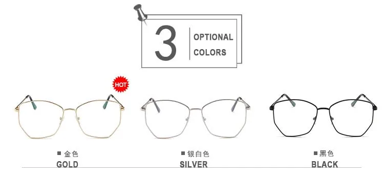 Ретро металлическая оправа для очков для женщин и мужчин, винтажные прозрачные поддельные прозрачные брендовые дизайнерские очки, шестигранные оправа для очков