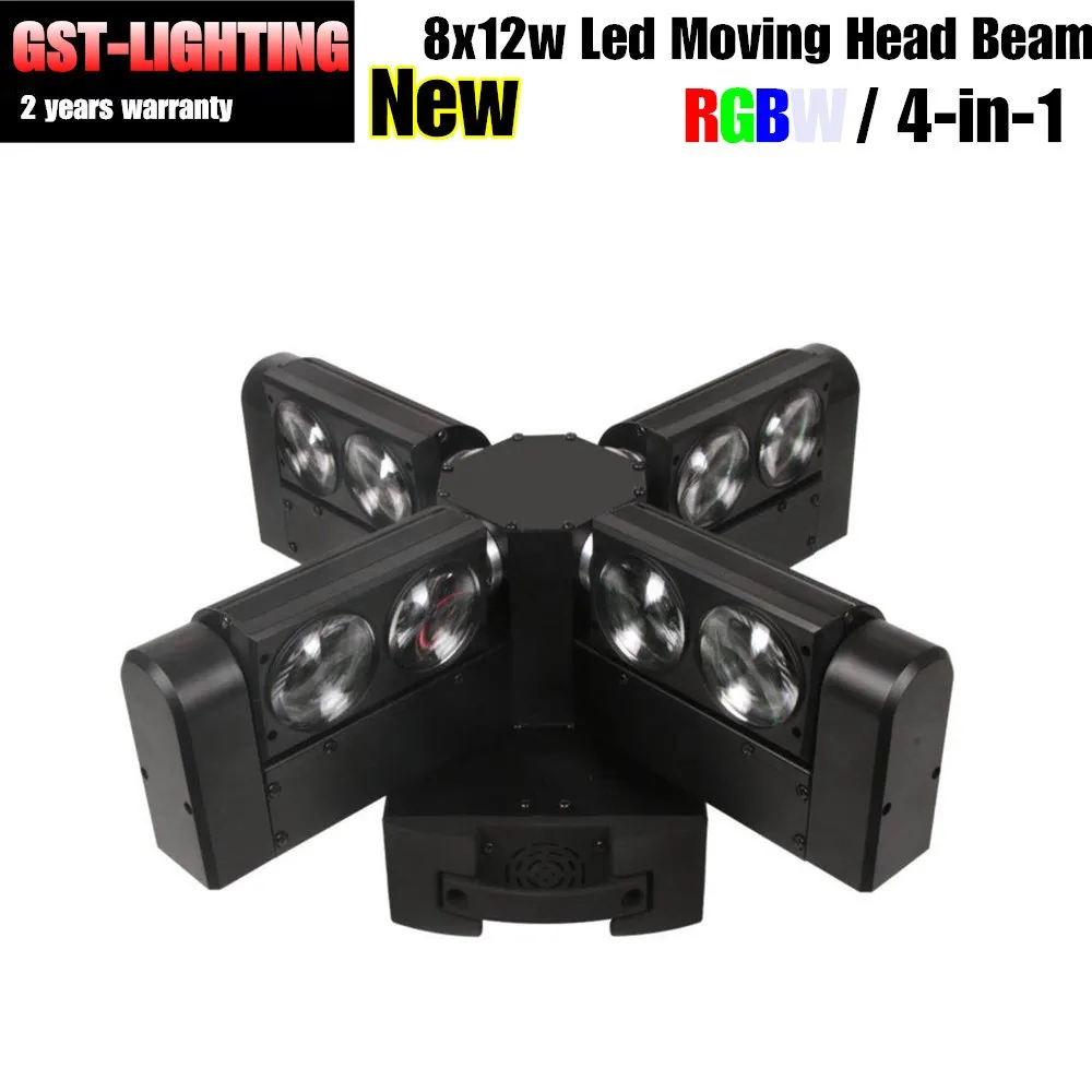 Бесплатная доставка 4 шт./лот паук 8X12W CREE Led Вечеринка DJ луч движущийся головной