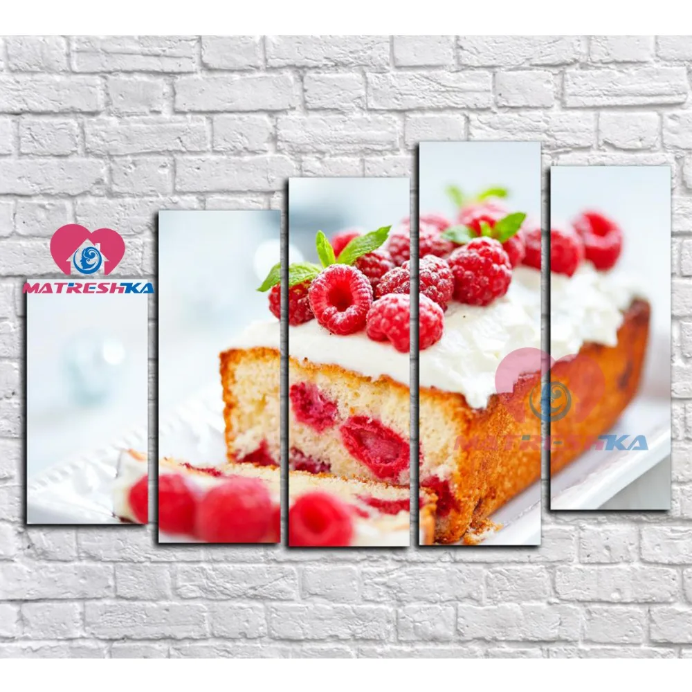 

Diamond embroidery cake fruit diamond painting full square Pictures of crystals Cross-stitch embroidery kits painting triptych