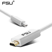 Thunderbolt Mini DisplayPort to HDMI Adapter DisplayPort Cable Male to Male HDMI Converter For Apple Mac Macbook Pro Air 1.8M 3M