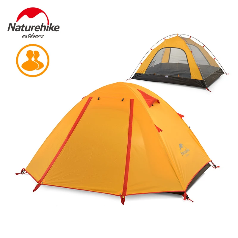 Палатка Naturehike туристическая на 2 4 человек алюминиевая двухслойная