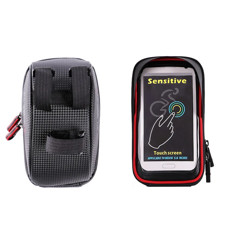 Best Bicycle Bag Waterproof Phone Holder Bike Bag 6 Inch Touch Screen Phone Holder Bicycle Handlebar Bags Bycicle Accessories 4
