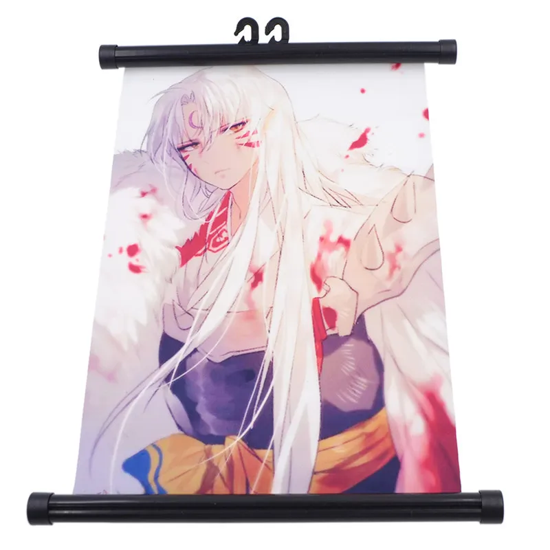 Inuyasha анимация плакаты мультфильм Sesshoumaru печатных Прямоугольник прокрутки