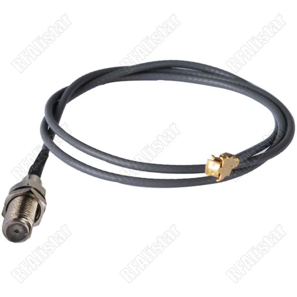 

IPX/u.fl to F Female Jack Bulkhead Type 1.13mm RF Pigtail Cable Assembly For Mini-PCI Wlan 15cm/30cm/50cm Or Customize Service