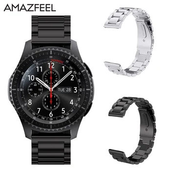 

AMAZFEEL Stainless Steel Watch Band for Samsung Gear S3 Frontier Strap for Gear S3 Classic Smart Watch Bracelet screwless