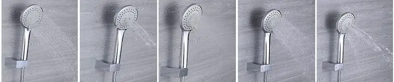 Настенный смеситель для ванной комнаты, Черный Масляный Матовый кран для ванны и душа, ручной душевой кран, набор для ванной
