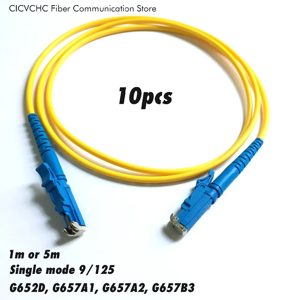 

10pcs LSH(E2000)/UPC-LSH(E2000)/UPC Fiber Patchcord-SM(9/125) G652D, G657A1, G657A2 or G657B3-1m or 5m-3.0mm Cable / Jumper