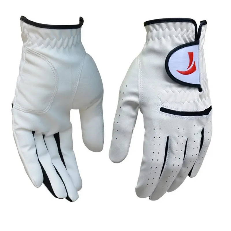 

1 Pair Leather Golf Gloves Mens Soft Breathable Anti-Slip Golf Gloves Left Right Hand Sports Golf Accessories D0629