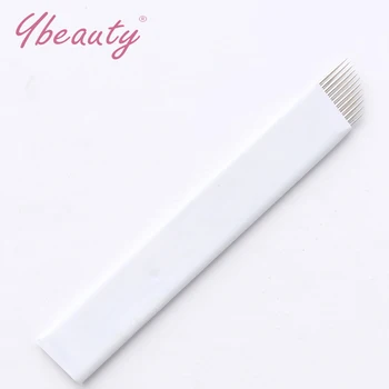 

High Quality 50pcs Brand 12 needles Permanent Makeup Blade Manual Eyebrow Tattoo Pen Blades for tattoo needles