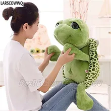 LARSCOWWQ 30CM 40CM 60CM 80CM Giant Stuffed Animal Tortoise Turtle Plush Doll Toy Bed Pillow Cushion Birthday Christmas Gift