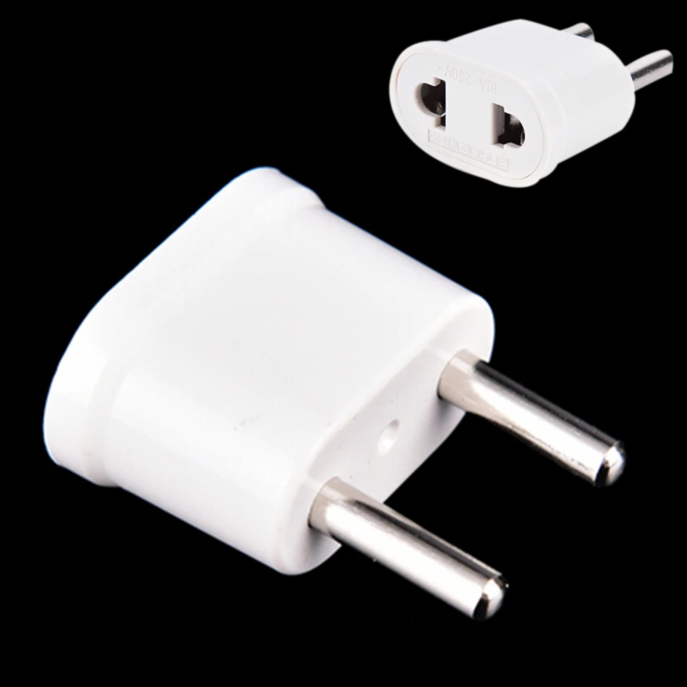 Горячая Распродажа US USA to EU EURO Europe Travel Power Plug Adapter Charger Converter for converter White|Умные