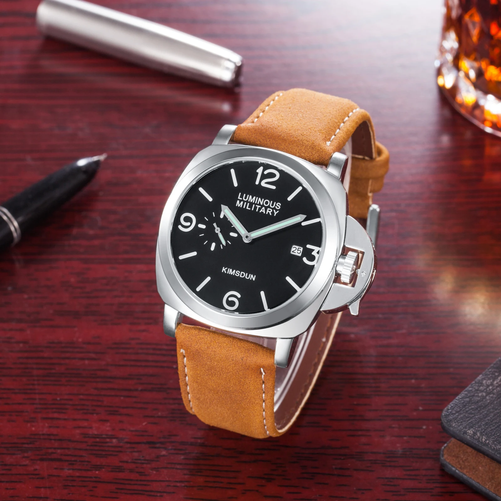 KIMSDUN top brand sport Men Watch Luxury Business Fashion Clock Mens Watches Waterproof Quartz Relogio Masculino
