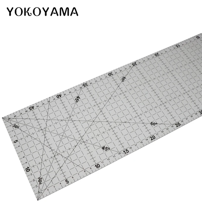 YOKOYAMA 15*50 см Швейные Лоскутные ножки портновские линейки для резки ткани высококачественная акриловая многофункциональная линейка для одежды