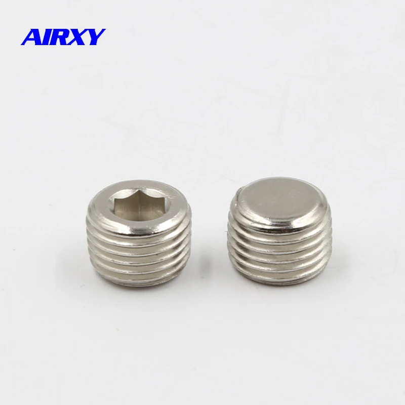 

10pcs M5 1/8" 1/4" 3/8" NPT Male Countersunk End Plug Internal Hex Head Socket Fitting