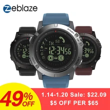 Zeblaze VIBE 3 GMT Two Places All-day Activity Record Sport 33 Month Long Standby Information Reminder Smartwatch Smart Watch
