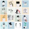 Funny Switch Stickers For Kids Room Livingroom Bedroom Home Decoration 3d Vinyl Wall Decal Diy Cartoon Animal Cat Dog Mural Art 1