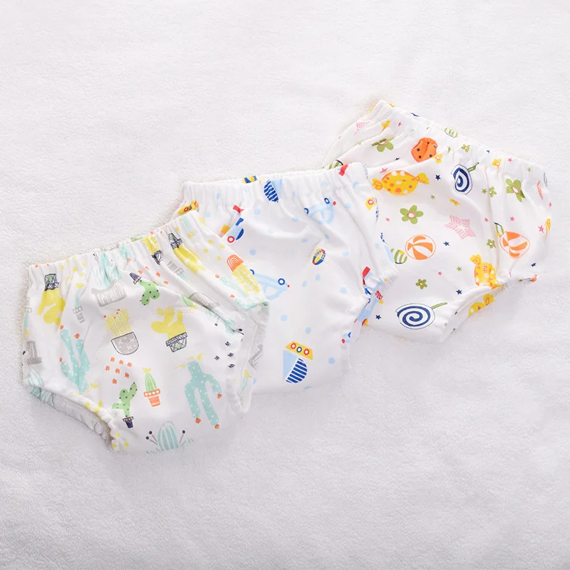 

New Reusable Baby Training Pants Infant Cloth Diapers Nappy Washable Cotton Gauze Baby Panties For Newborn Potty Underwear