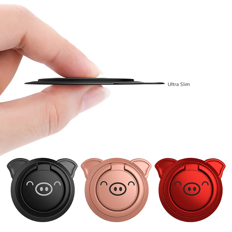 

Ultra-thin Magnetic Car Phone Holder For iPhone Xiaomi 360 Degree Phone Stand Phone Ring Bracket Magnet Phone Car Holder