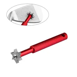 Точилка для гольф-клуба с канавками инструмент для очистки с 6 резаками (красный)