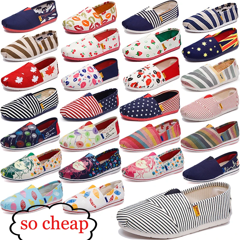 Comprar Zapatos planos de moda para mujer Alpargatas perezosas zapatos de lona para mujer mocasines para niñas alpargatas para mujer zapatos planos tamaño 35 44