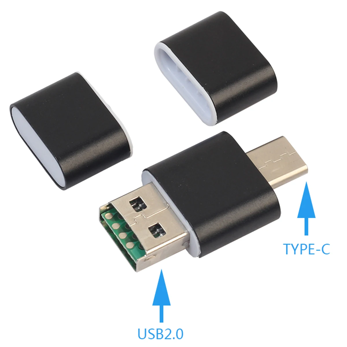 Портативный мини-считыватель карт USB 2,0 тип-c считыватели карт памяти TF адаптер Plug And Play