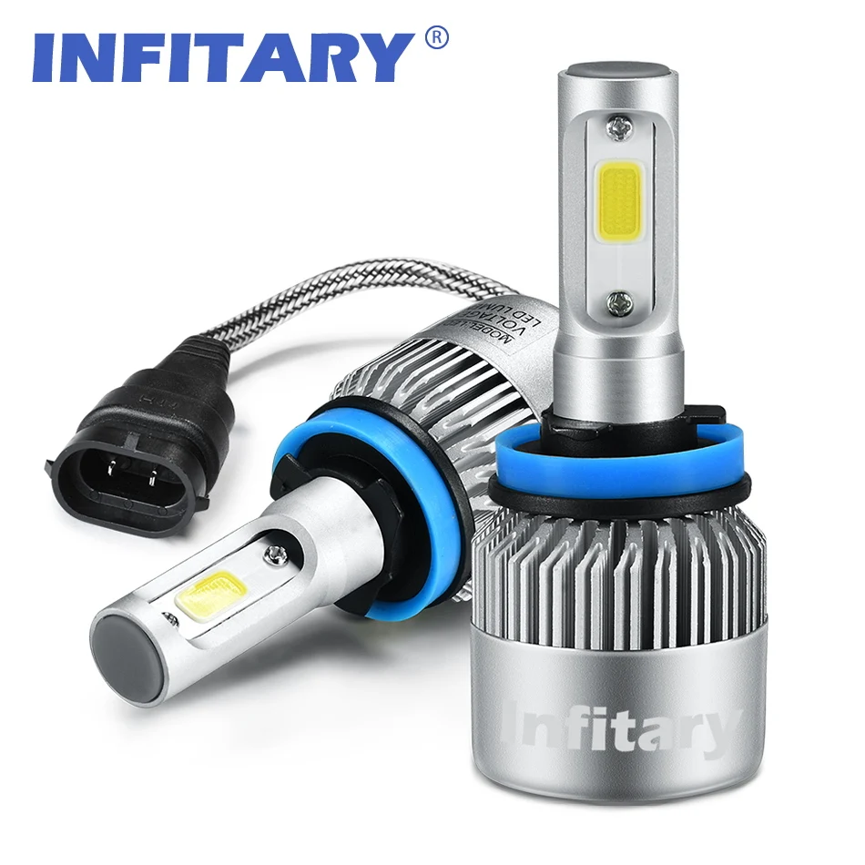 Buy Infitary Auto Car H11 LED Headlights 2X36W 72W