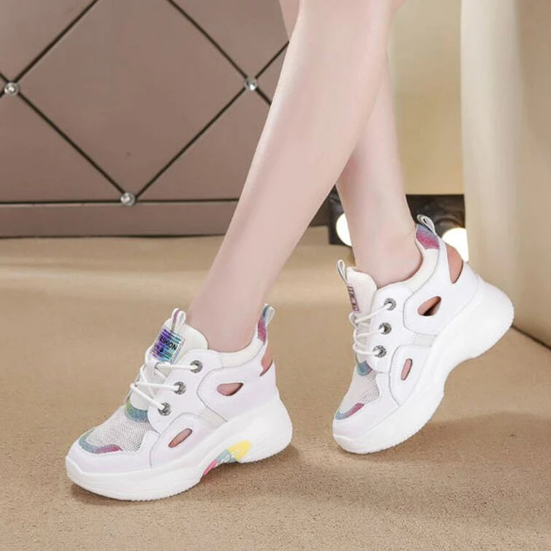 

Platform Women Sandals 2019 Fashion Summer Women Thick Soled Peep Toe Beach Sandal Casual Chunky Wedges Shoes Woman Sneakers W04