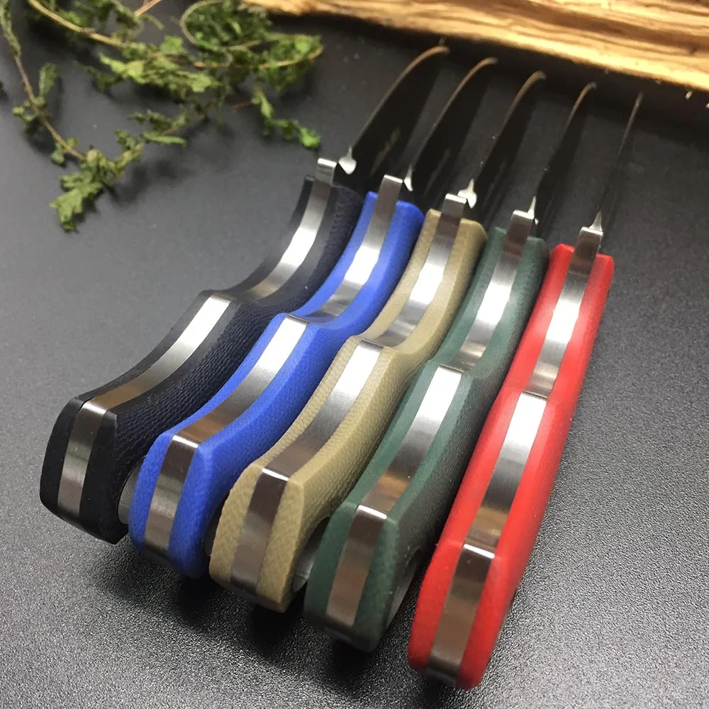 TONIFE HKT2018 Squirrel 7Cr17 Blade G10 Handle portable rescue knives Camping survival fixed knife K sheath hunting neck Knives