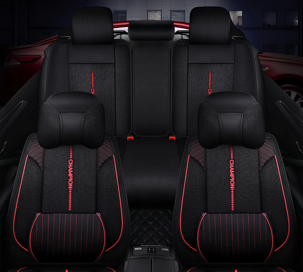 5 мест (передняя + задняя) чехол для автомобильного сиденья Подушка для автомобильного сидения для Ford Edge Mondeo Ecosport Focus kuga, Land Rover freelander 2