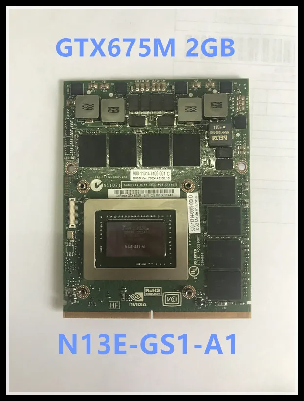 

NEW GTX675M GTX 675M N13E-GS1-A1 VGA Video Graphics Card For laptop Dell M6000 M6600 M6700 M6800 M15X M17x R2 R3 R4