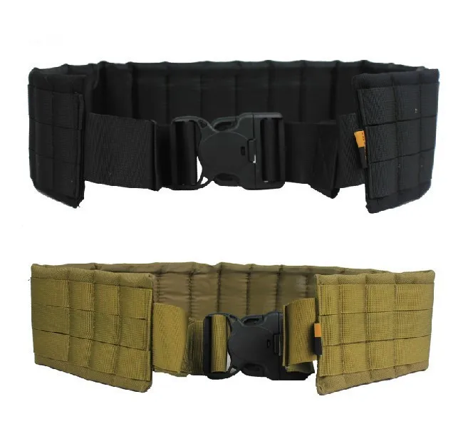 

MOLLE attachment Tactical Nylon Belt Black /tan Combat girdle Waist Support Fast combat belt Hunting Accessories