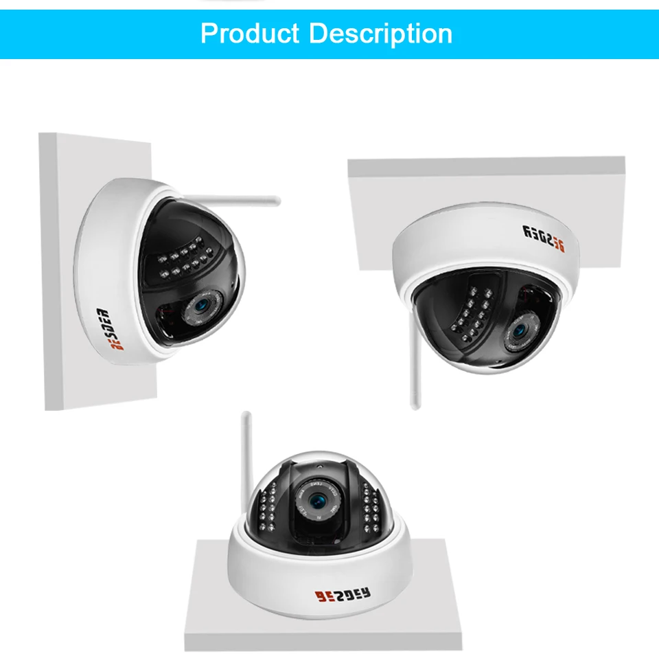 Besder широкоугольная 1080P 720P 960P Беспроводная ip-камера P2P Обнаружение движения Wifi и Проводная камера видеонаблюдения IP с TF слотом для карт P2P Yoosee