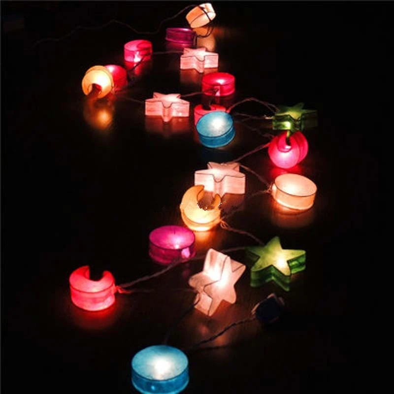 Таиланд многоцветный солнце Звезда Луна бумажный фонарик ручной работы световая