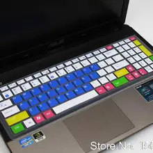 15 дюймовый ноутбук клавиатура силиконовая защитная крышка клавиатуры для ноутбука Asus X56C D552C X552E X552V f555l e56c K555L A501