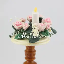 Кукольные домики fine 1:12 sacle миниатюрный цветок-свеча с цветами
