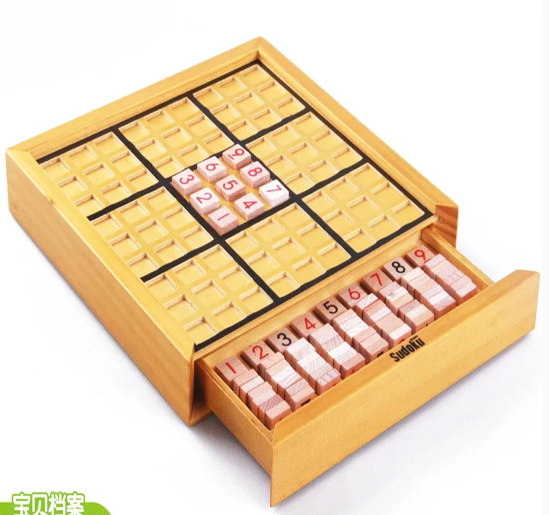 Sudoku Puzzle Wooden Toys Highly Logic Number Puzzle Board